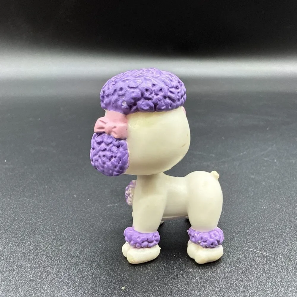 Chic Boutique My Pet Pals White Poodle w Blue Eyes, Purple Hair 2